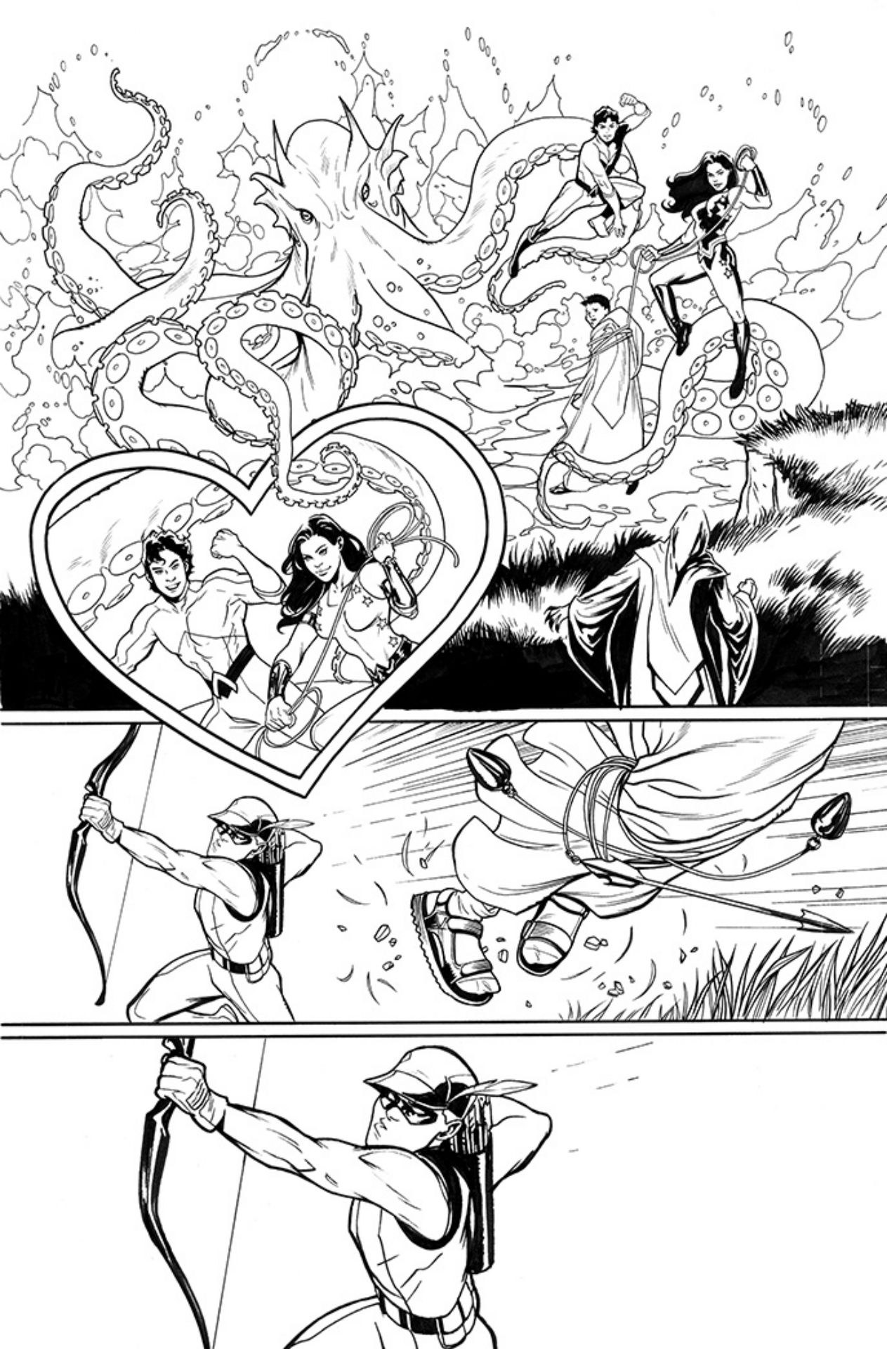 World's Finest: Teen Titans art