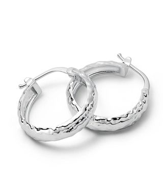 Daisy Textured Hoops