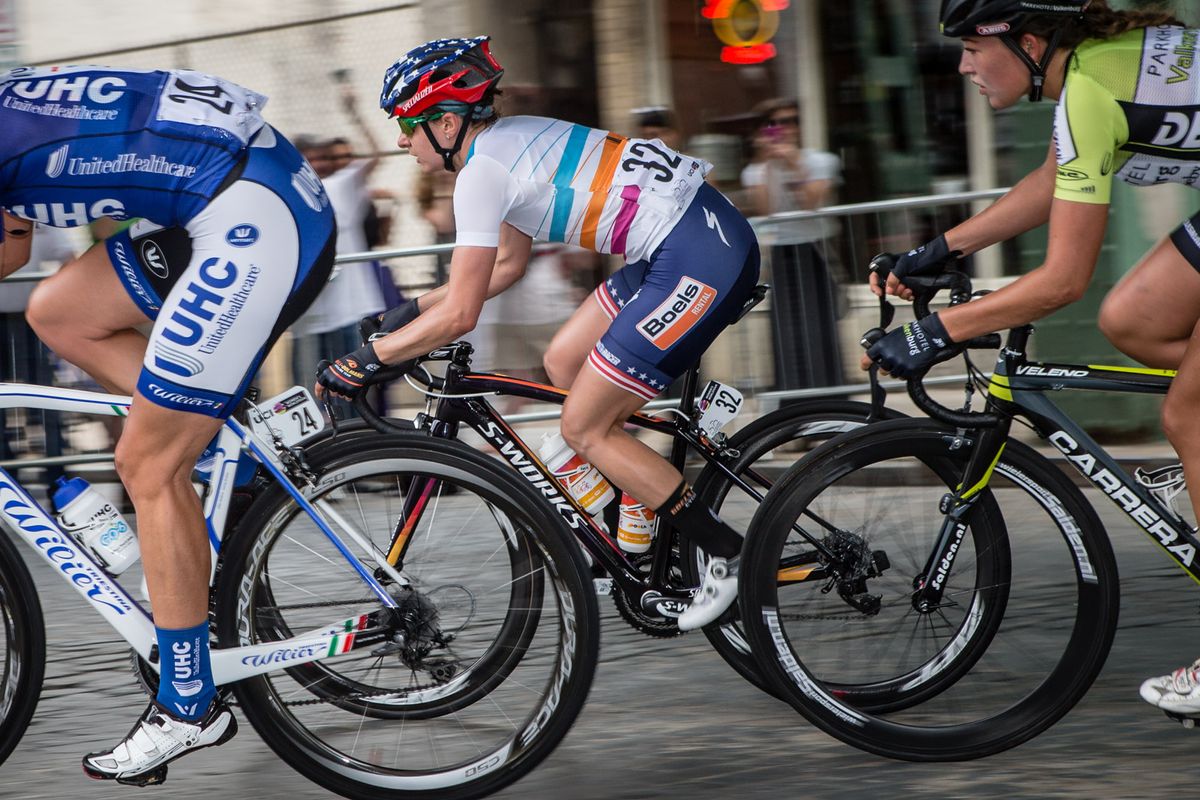 Megan Gaurnier (Boels Dolman) rides in the bunch