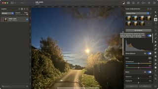 Pixelmator Pro's auto-enhance tools