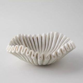 Ruffled Marble Bowl