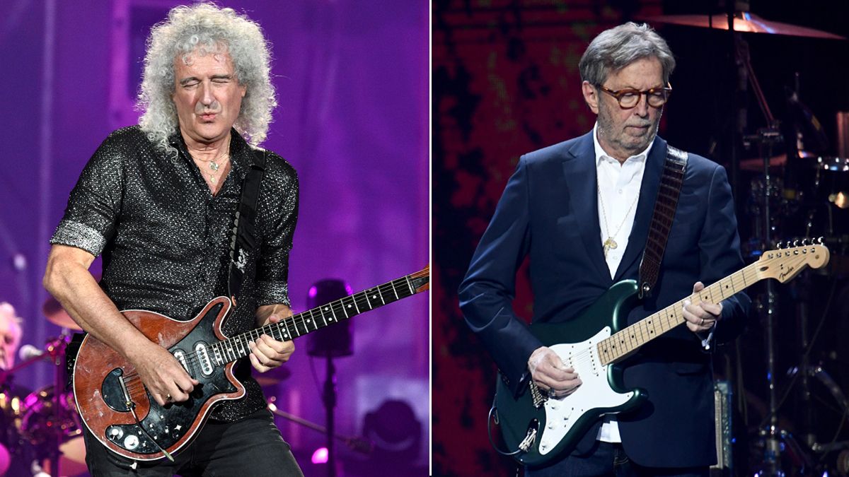 Brian May and Eric Clapton