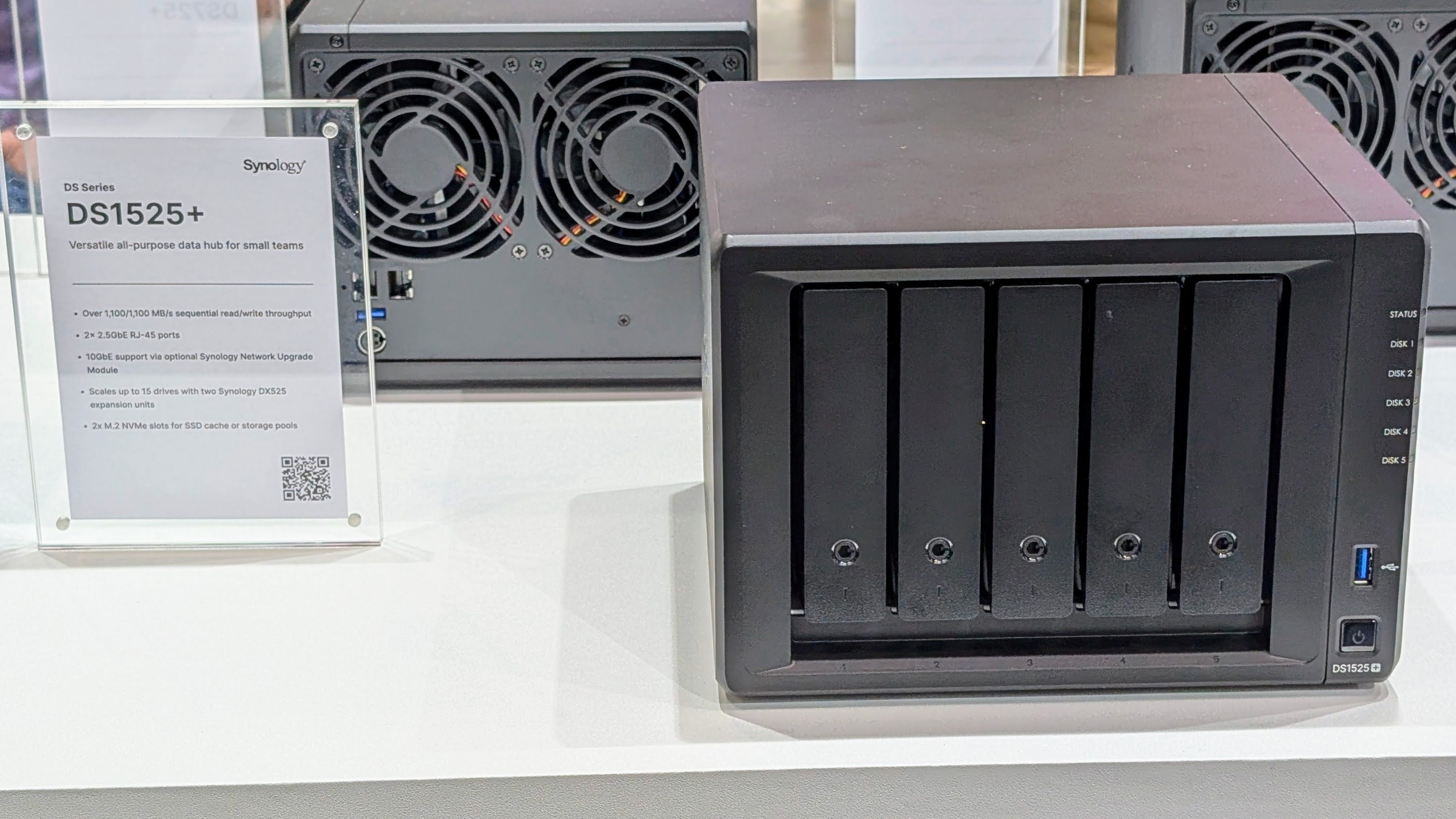Synology DiskStation DS1525+ at Computex 2025