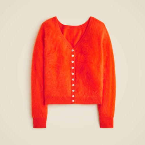 Brushed Cashmere Relaxed-Fit Reversible Cardigan