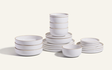 white plates set 