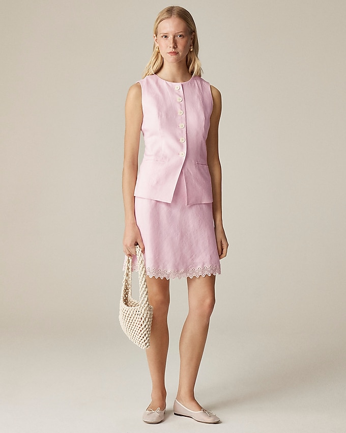 Cutaway Vest Top in Linen