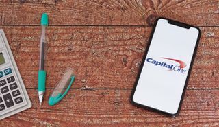 Capital One app on phone