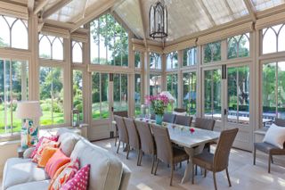 Pinoleum blinds in a conservatory by Vale