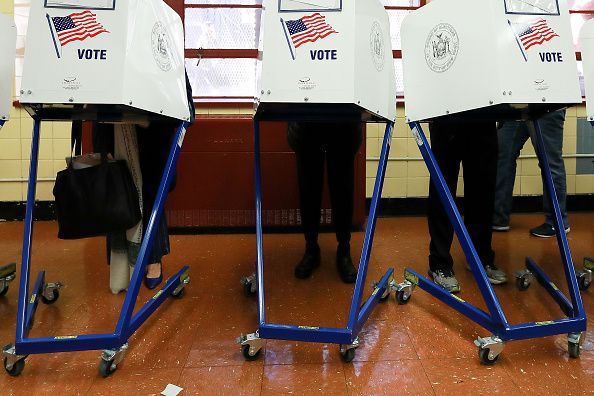 Voters in New York City.