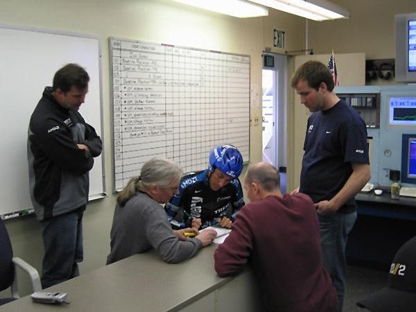 Ivan Basso looks at raw wind tunnel data