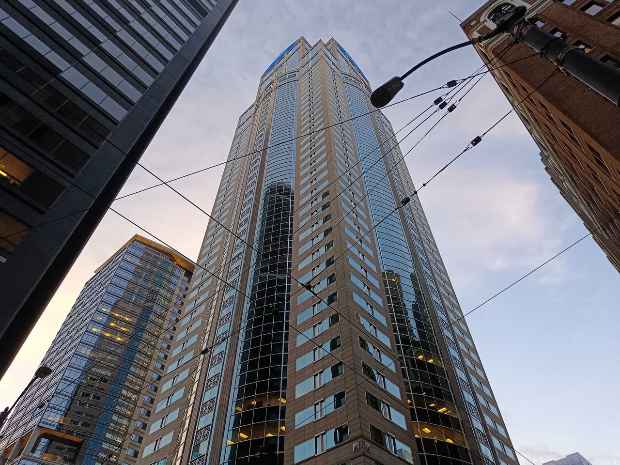 A tall building