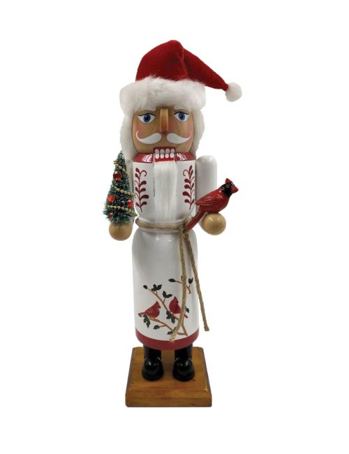 The Holiday Aisle 14" Cardinal Claus Nutcracker