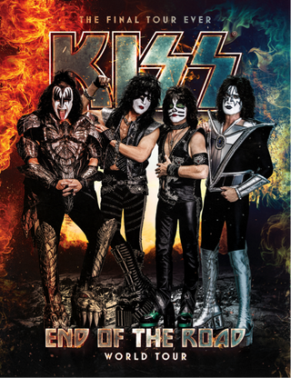 A tour poster for Kiss' End Of The Road tour