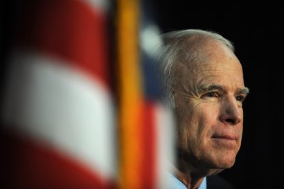 John McCain in California in 2008