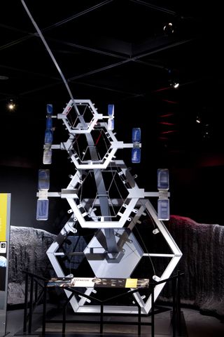 A lunar elevator model