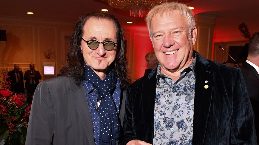 Geddy Lee and Alex Lifeson of Rush in 2018