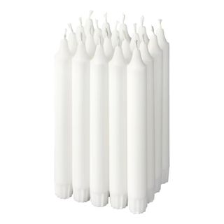 a pack of white candlesticks