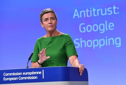 Google slapped with record EU antitrust fine