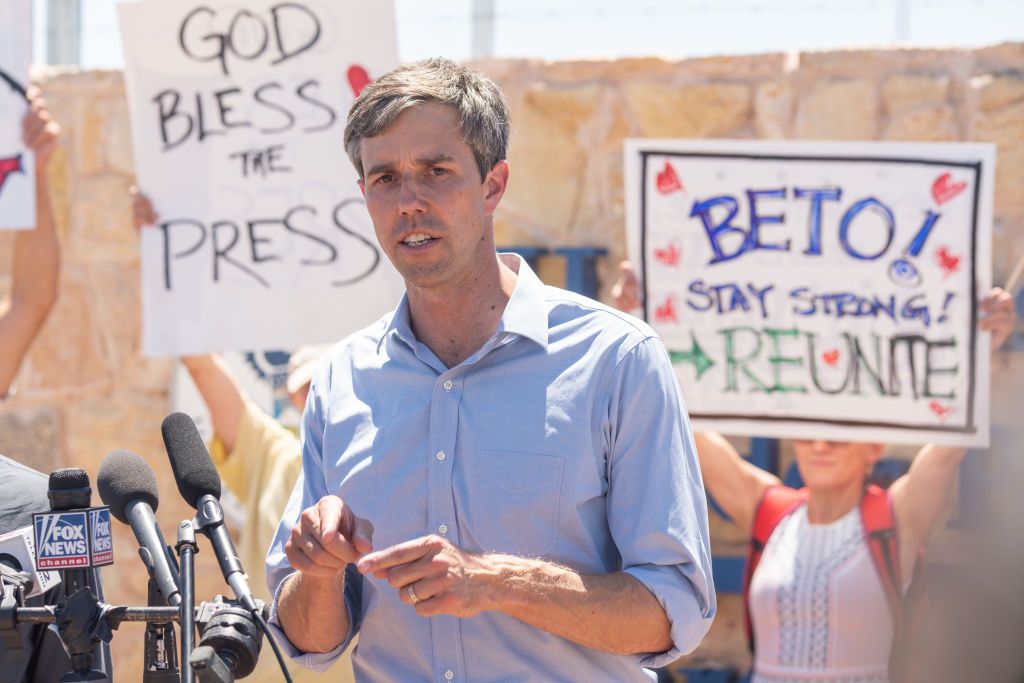 Rep. Beto ORourke at the U.S. border