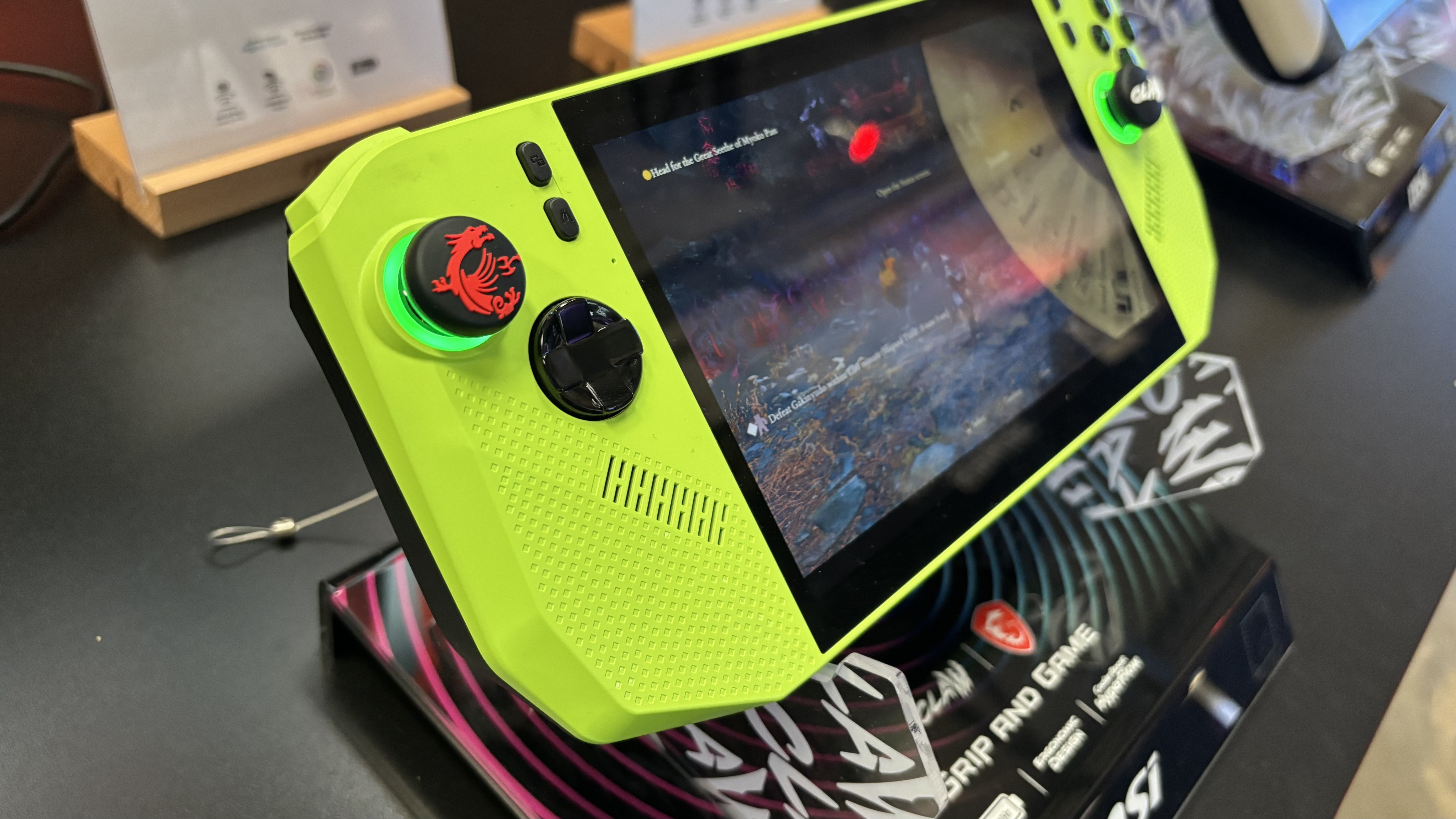MSI Claw A8 Z2 Extreme on display at Gamescom 2025