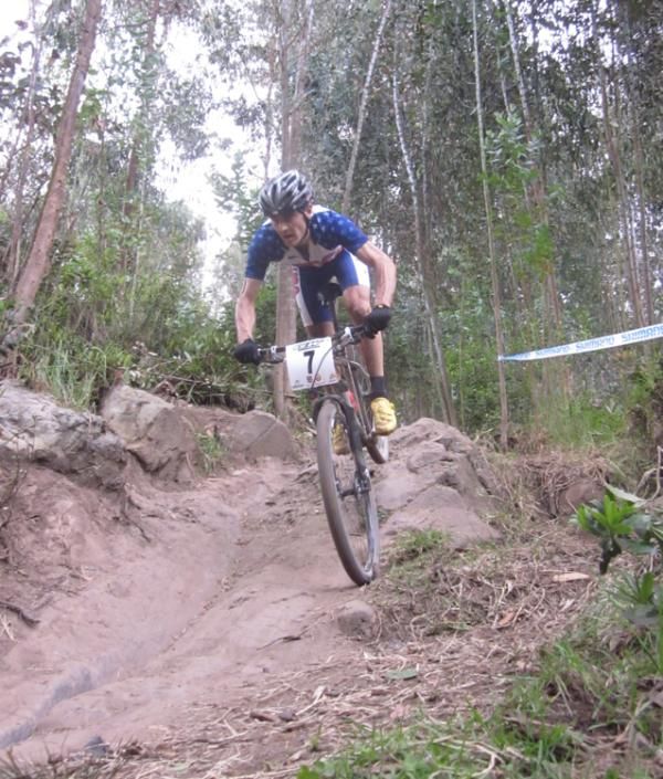 Mike Broderick races at the 2011 Pan American championships