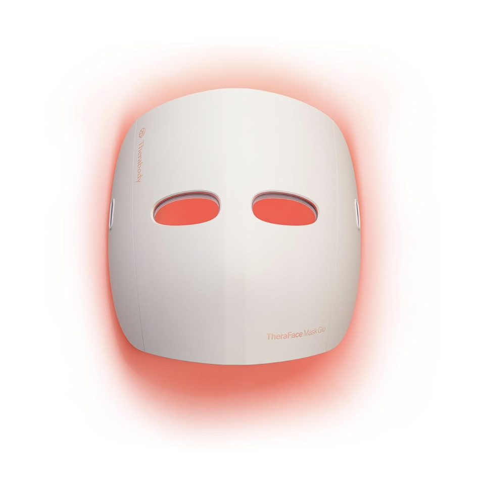 Theraface Therabody Mask Glo - Cordless Led Skincare Face Mask With Red/blue/infrared Light &amp;amp; Relaxing Scalp Massage for Glowing, Healthier-Looking Skin - Fda Cleared