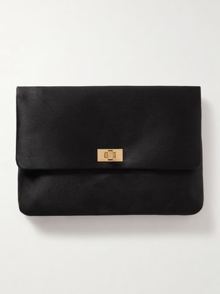 Valorie Recycled-Satin Clutch