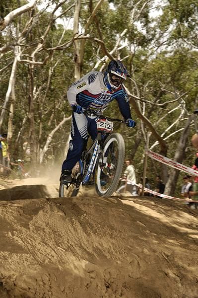 Daniel Lavis was the only Under 19 rider able to get near the speed of Brosnan's time.