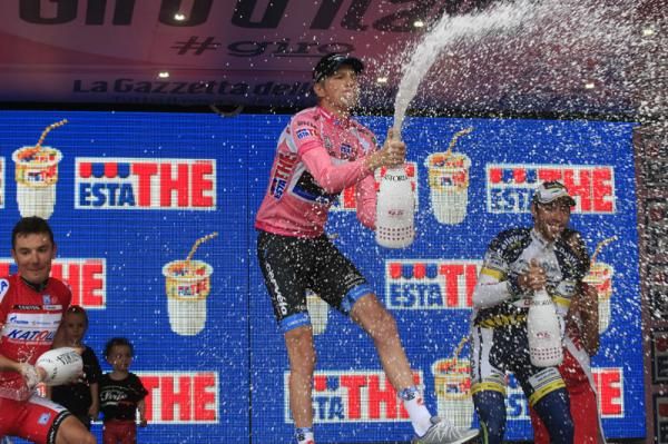 The 2012 Giro podium