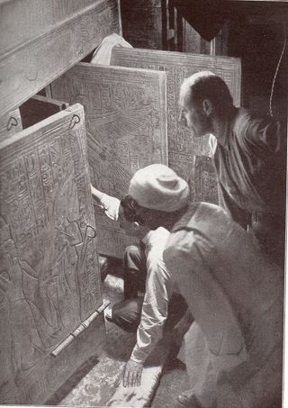 Howard Carter opens the tomb of King Tut in 1922. Does Nefertiti's burial await discovery?