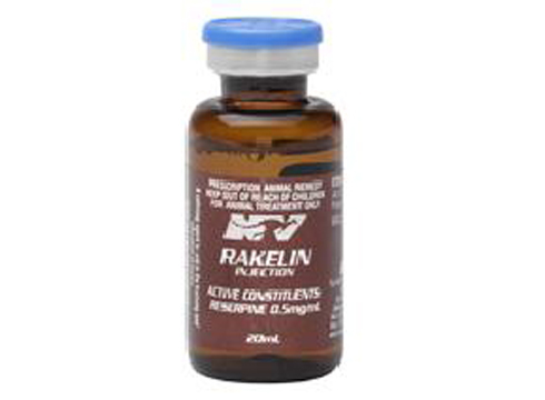 Rakelin, the commercial name for reserpine