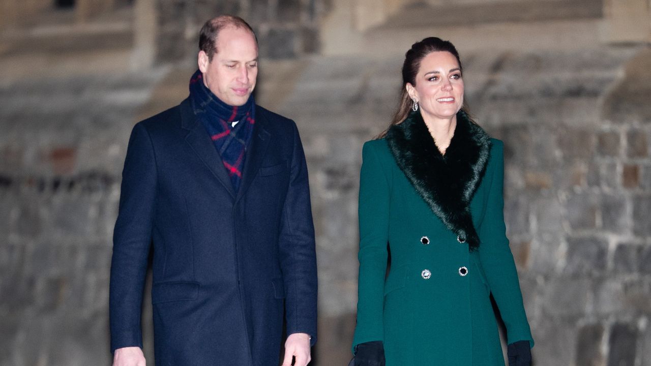 Catherine, Duchess of Cambridge, Prince William, Duke of Cambridge arrive to thank local volunteers and key workers for the work they are doing during the coronavirus pandemic and over Christmas