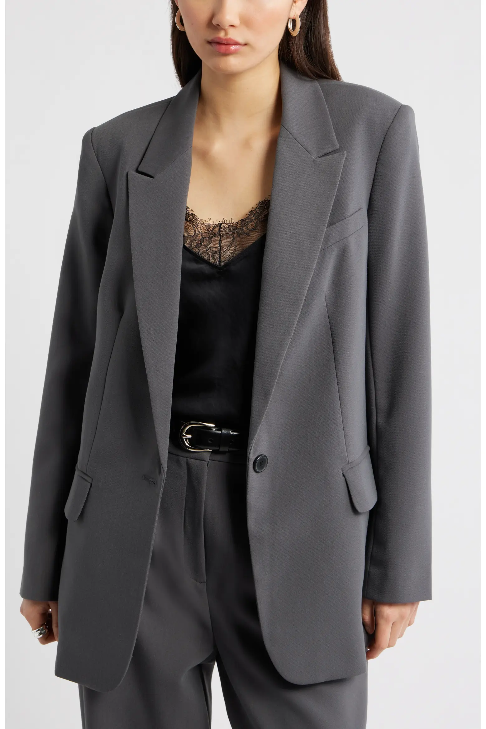 Open Edit, Icon Twill Relaxed Blazer
