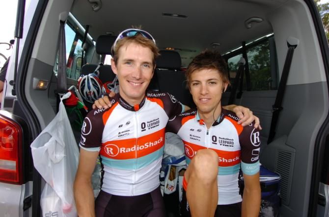 Andy Schleck and George Bennett