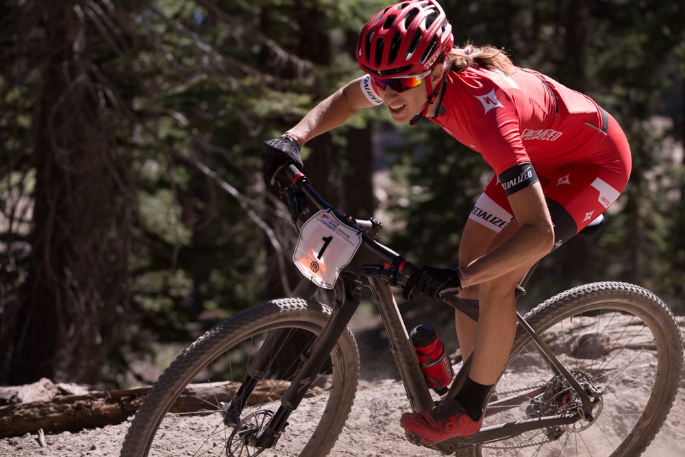 Lea Davison fought hard in the thin air but could only muster fifth, ceding her national championship title.