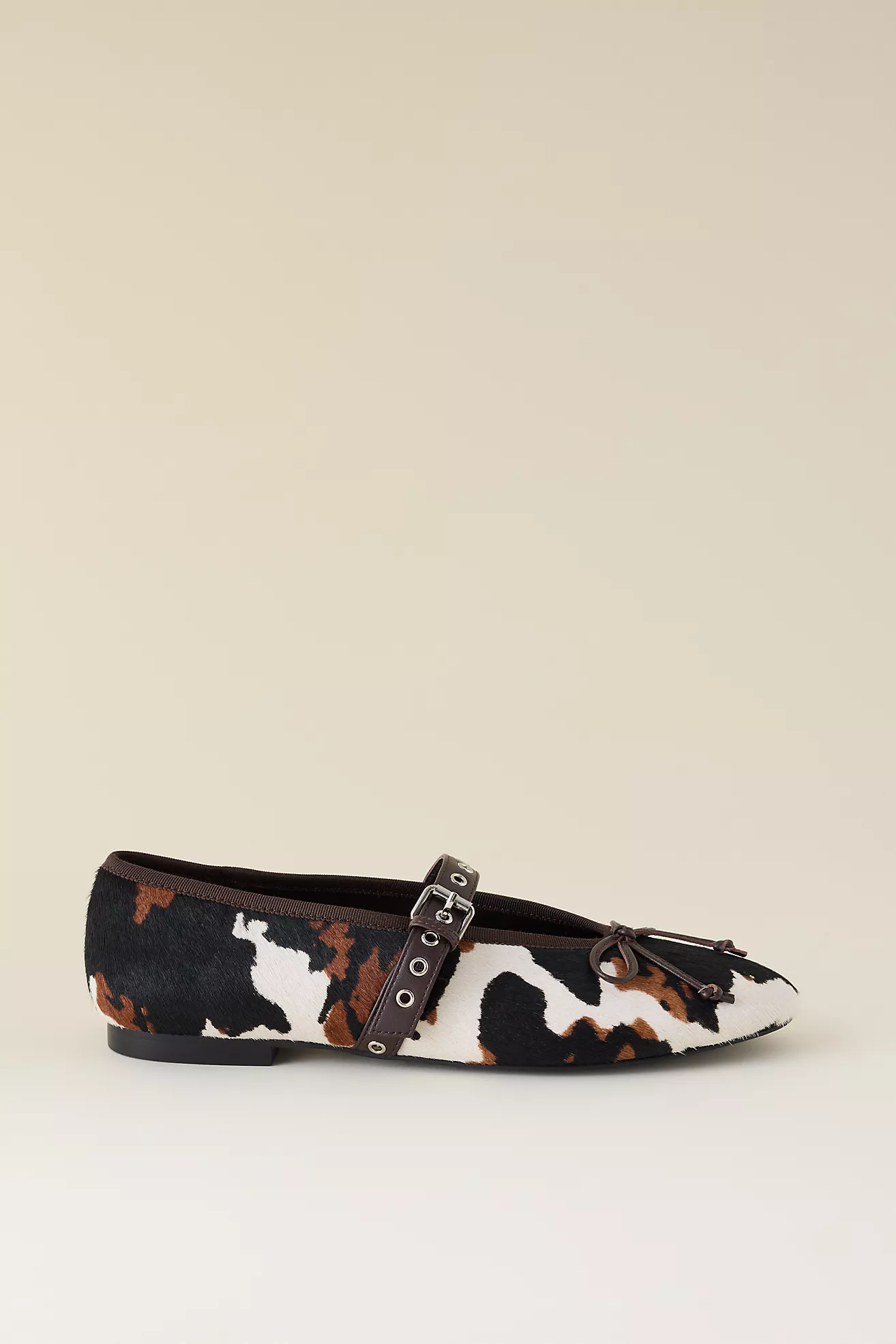 Bibi Lou Nashira Cow Print Ballet Flats