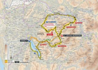 2018 Tour de France stage 10 map