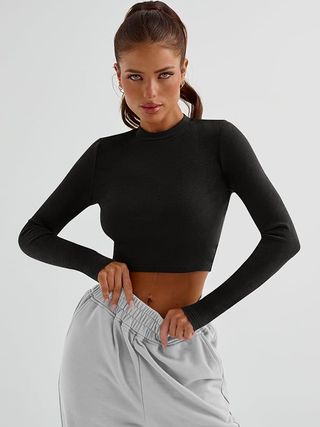 Trendy Queen, Long Sleeve Workout Top