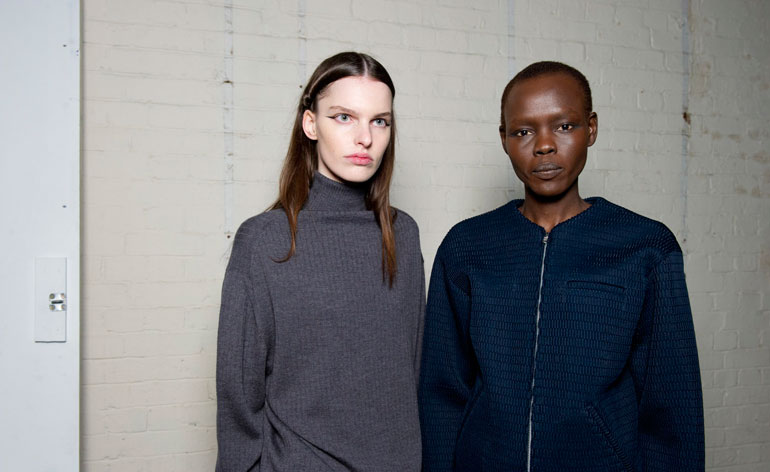 Female models wearing Paula Gerbase's Autumn / Winter collection for 2014