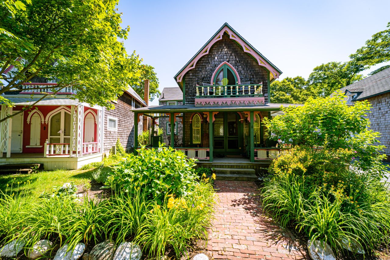 Renovated house with beautiful planting in the front garden