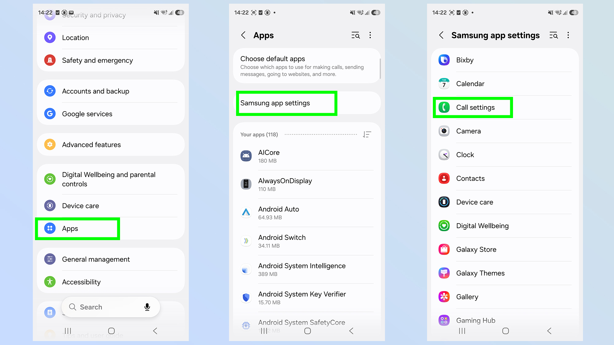 how to set up call screening on galaxy s26
