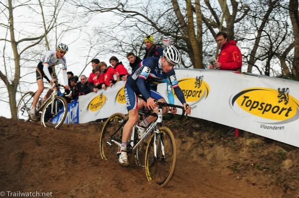 Romain Seigle (France) riding one of the many short descents