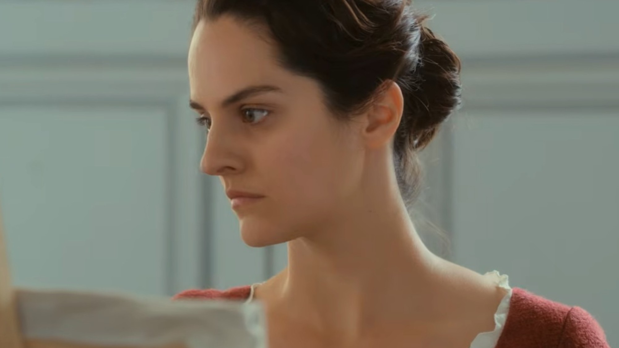 No&amp;eacute;mie Merlant painting in Portrait of a Lady on Fire