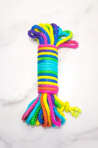 colorful bondage rope