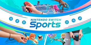 Nintendo Switch Sports ket art showing Joy-Cons being used for various sports