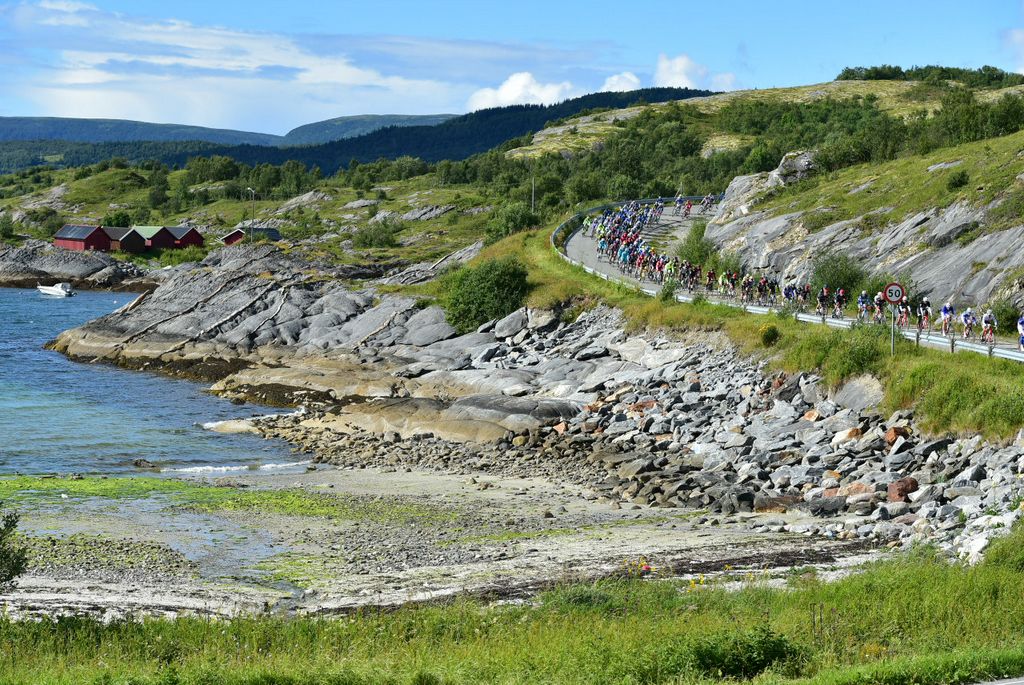 The Norwegian coast line