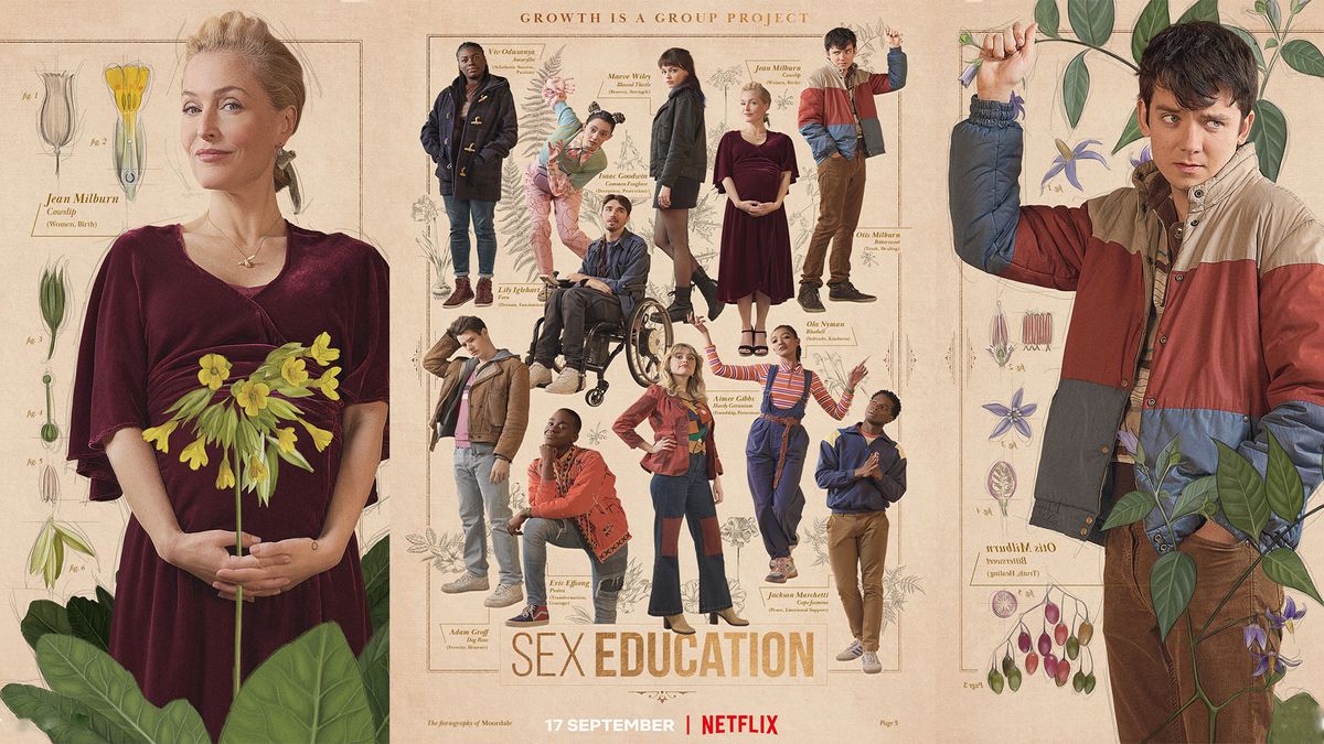 Fans Are Going Wild For Netflix S Sex Education Series 3 Posters Creative Bloq