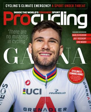 Filippo Ganna on the front cover of Procycling magazine