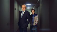 Martin Clunes and Osian Morgan in Power: The Downfall of Huw Edwards