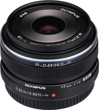 Olympus M.Zuiko 17mm f/1.8 (black)